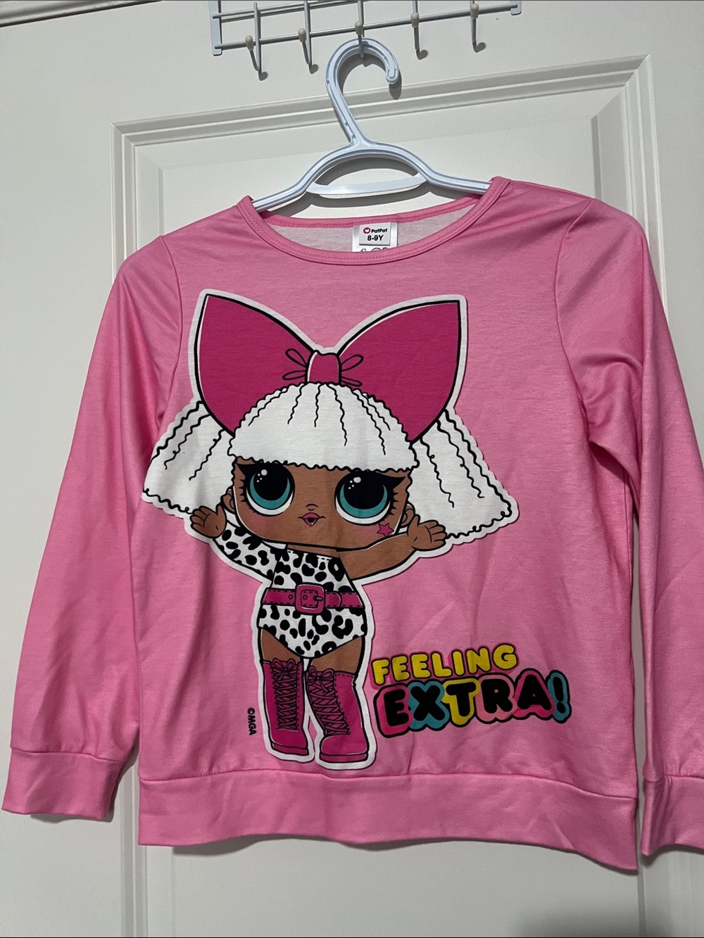 L.O.L. Surprise! Bright Pink Long-Sleeve Tee with Character Graphic
